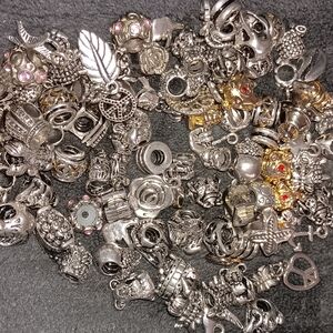 Rare Pandora Silver and Gold Charm Bracelet Set All Retired. Hurry this wont las